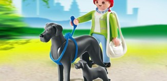 Playmobil - 5210 - Perros: Dogo alemán con cachorro