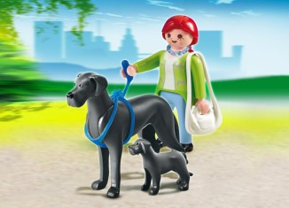 Playmobil - 5210 - Garçon et Boarhound avec puppy