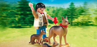 Playmobil - 5211 - Perros: Pastor alemán con cachorros
