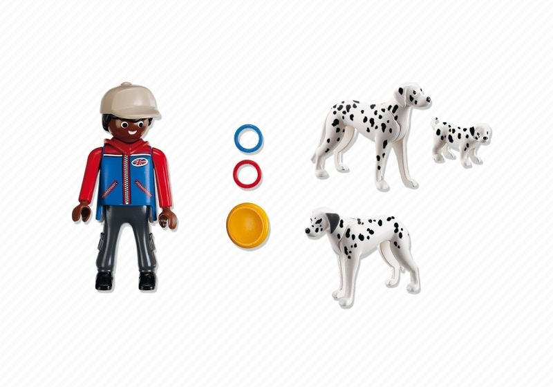 Playmobil farm 5212 female dog dalmatian t3158 