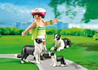 Playmobil - 5213 - Perros: Border Collies con cachorro