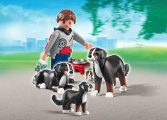 Playmobil - 5214 - Mountain Dogs with Puppy