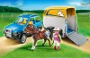 Playmobil - 5223 - Voiture avec remorque et cheval