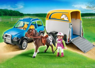 Playmobil - 5223 - SUV with Horse Trailer