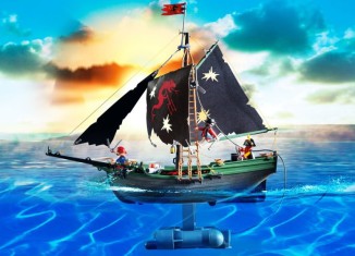 Playmobil - 5238 - Pirates Ship with RC Underwater Motor - Detail Playmobil - 5238 - Pirates Ship with RC Underwater Motor