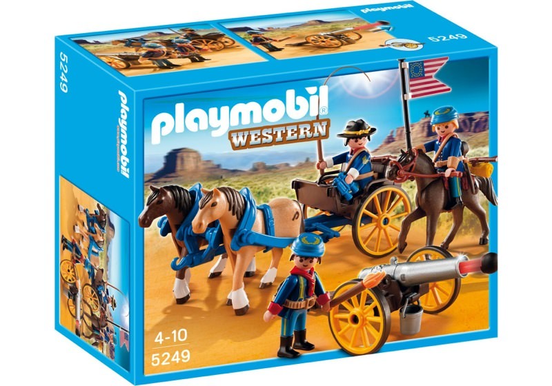 Playmobil 5249 - Horse-drawn Carriage with Cavalry Rider - Box