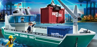 Playmobil - 5253 - Frachtschiff mit Verladekran