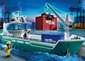 Playmobil - 5253 - Cargo Ship with Loading Crane