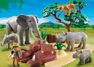 Playmobil - 5275 - Researcher with African savannah animals