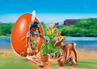 Playmobil - 5278 - Native American Girl with Forest Animals