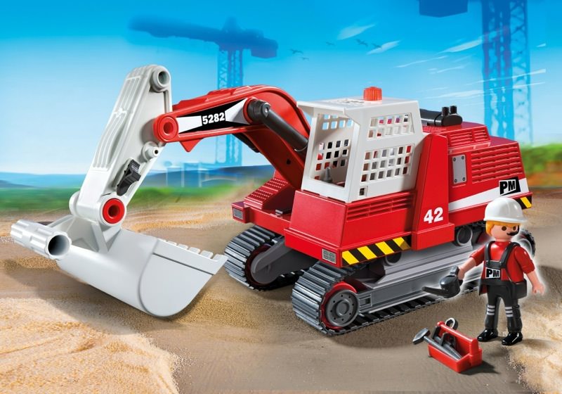 composite temper browse Playmobil Set: 5282 - Construction Excavator - Klickypedia