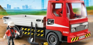 Playmobil - 5283 - Flatbed Construction Truck