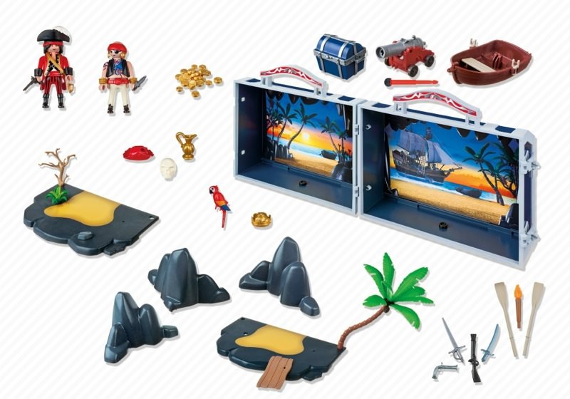 Playmobil 5347 - Pirate treasure chest - Back