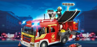 Playmobil - 5363 - Camion de pompiers avec lumière & son