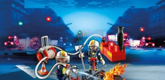 Playmobil - 5365 - Feuerwehrmänner mit Löschpumpe