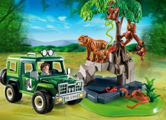 Playmobil - 5416 - SUV with Tigers and Orangutans - Detail Playmobil - 5416 - SUV with Tigers and Orangutans