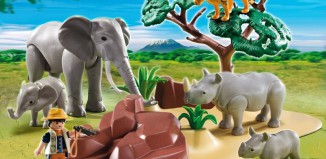 Playmobil - 5417 - Researcher with African savannah animals