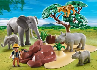 Playmobil - 5417 - Researcher with African savannah animals