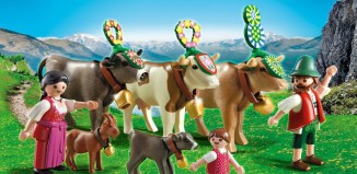 Playmobil - 5425 - Famille et vaches des montagnes