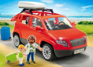 Playmobil - 5436 - Voiture avec coffre de toit - Detail Playmobil - 5436 - Voiture avec coffre de toit
