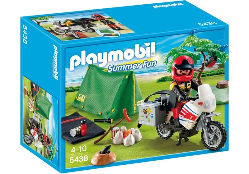 Playmobil 5438 - Motorrad-Camper - Box