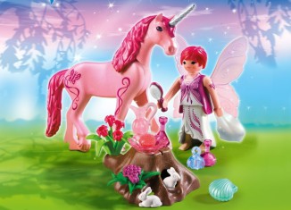 Playmobil - 5443 - Care Fairy with Unicorn 'Rose Red'