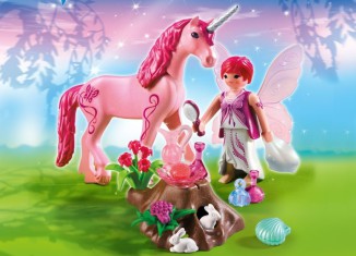 Playmobil - 5443 - Pflege-Fee mit Einhorn Rosenrot