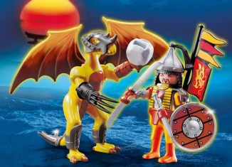 Playmobil - 5462 - Dragon de Pierre avec Guerrier