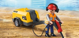 Playmobil - 5472 - Bauarbeiter mit Presslufthammer