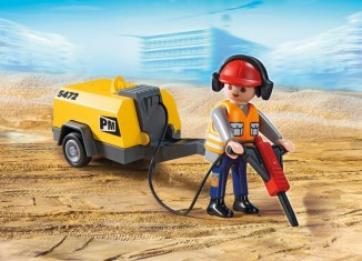 Playmobil - 5472 - Construction Worker with Jack Hammer