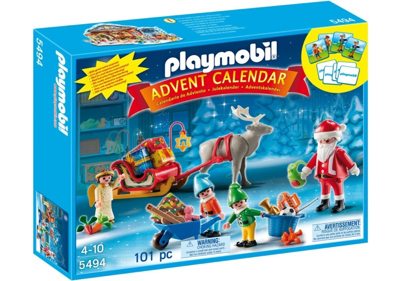 Playmobil 5494 - Adventskalender "Weihnachtsmann beim Geschenke packen" - Box