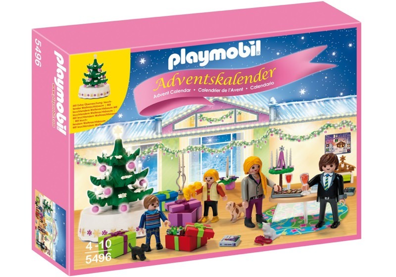 Playmobil 5496 - Advent Calendar Christmas Eve with illuminated tree - Box