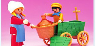 Playmobil - 5501 - Paysanne / charrette / enfant