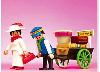 Playmobil - 5503 - Lady / Baggage Porter - Detail Playmobil - 5503 - Lady / Baggage Porter