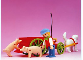 Playmobil - 5505 - Boy & Market Cart - Detail Playmobil - 5505 - Boy & Market Cart