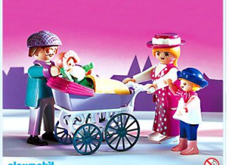 Playmobil - 5510 - Famille victorienne avec poussette - Detail Playmobil - 5510 - Famille victorienne avec poussette