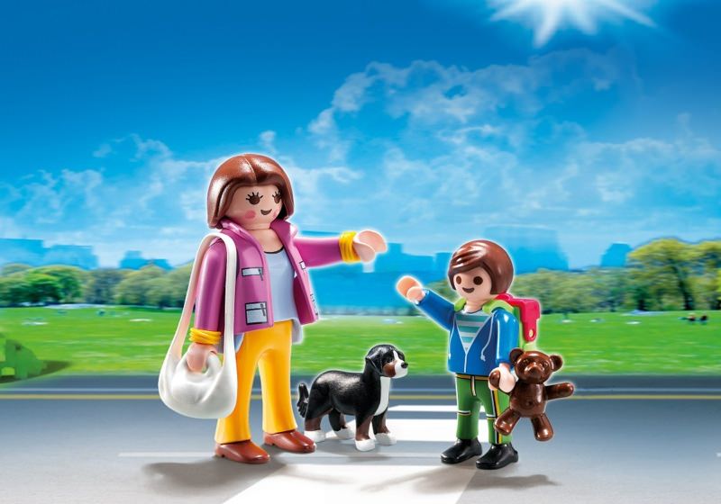 Playmobil figurasDuo Pack mujer niño & perroset 5513 nuevo & en blíster 