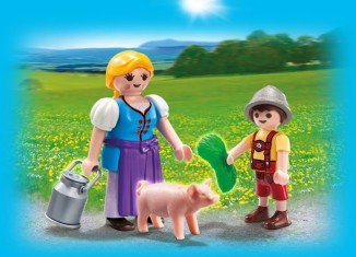 Playmobil - 5514 - Country Woman and Boy Duo Pack