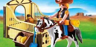 Playmobil - 5516 - Tinker with brown-yellow horsebox