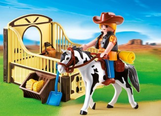 Playmobil - 5516 - Tinker with brown-yellow horsebox
