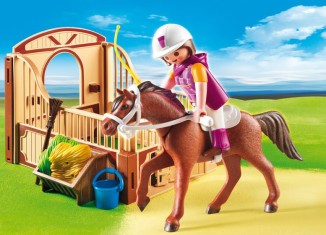 Playmobil - 5518 - Shagya Araber mit braun-beiger Pferdebox