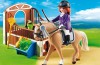 Playmobil - 5520 - Warmblut with white-brown horsebox