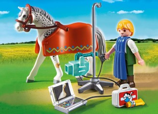 Playmobil - 5533 - Vets Horse with X-Ray Technician