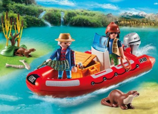 Playmobil - 5559 - Inflatable boat with poachers