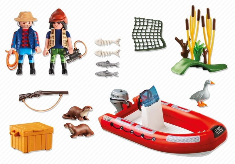 show original title 5559-NEW Details about   Playmobil ® Wild Life-Dinghy with poachers 