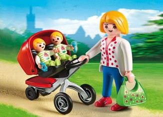 Playmobil - 5573 - Mother with Twin Stroller