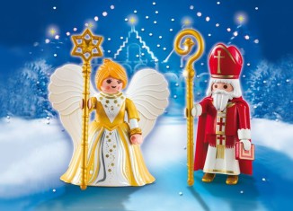 Playmobil - 5592 - St. Nicholas & Christmas Angel - Detail Playmobil - 5592 - St. Nicholas & Christmas Angel