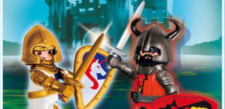 Playmobil - 5815-usa - Unicorn and Dragon Knight Duo Pack