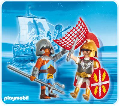 Ballena barba balsa Imperial Playmobil Set: 5817 - Duo Pack Tribune and Gladiator - Klickypedia
