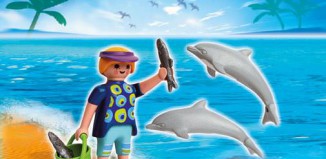 Playmobil - 5876 - Dolphin Trainer with Dolphins